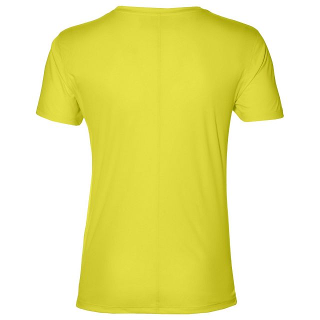 Asics Silver Short Sleeve Top Yellow